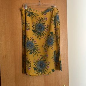 Madewell silk midi skirt